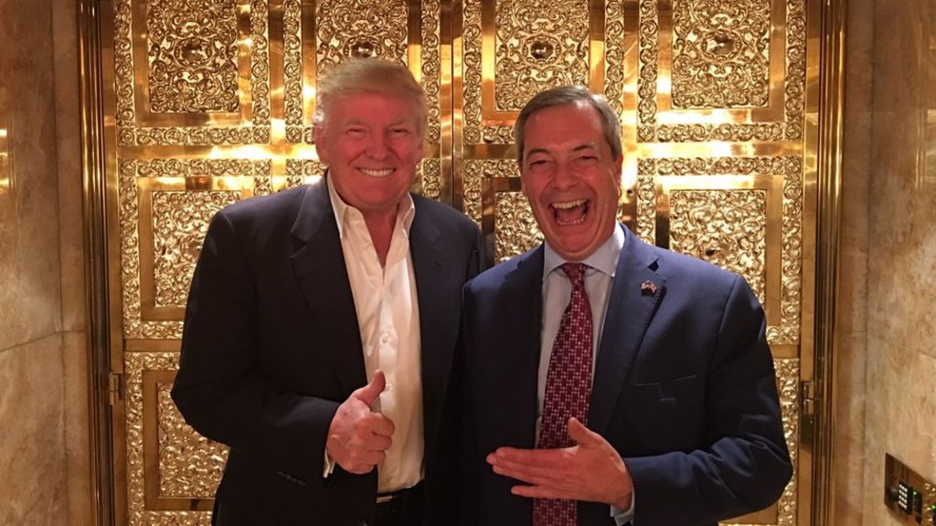 Farage first UK politician to meet Trump since election